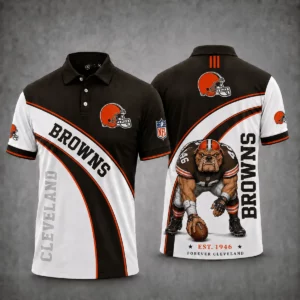 Limited Edition – Customized NFL Cleveland Browns Polo Shirt
