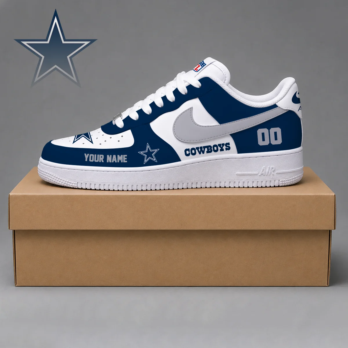 Limited Edition – Customized NFL Dallas Cowboys Af1 Shoes