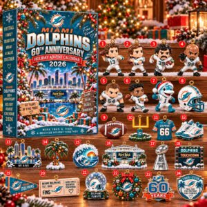 Miami Dolphins 60th Anniversary Advent Calendar 2026 Christmas Gifts For Son