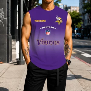 Limited Edition – Customized NFL Minnesota Vikings Men’s Gym Shirt