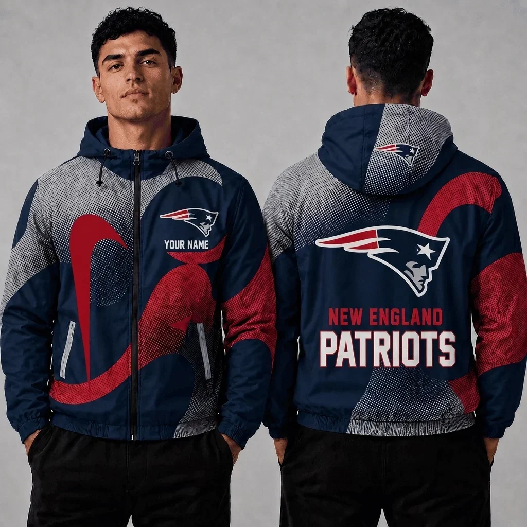 Limited Edition – Customized NFL New England Patriots Windbreaker Jacket