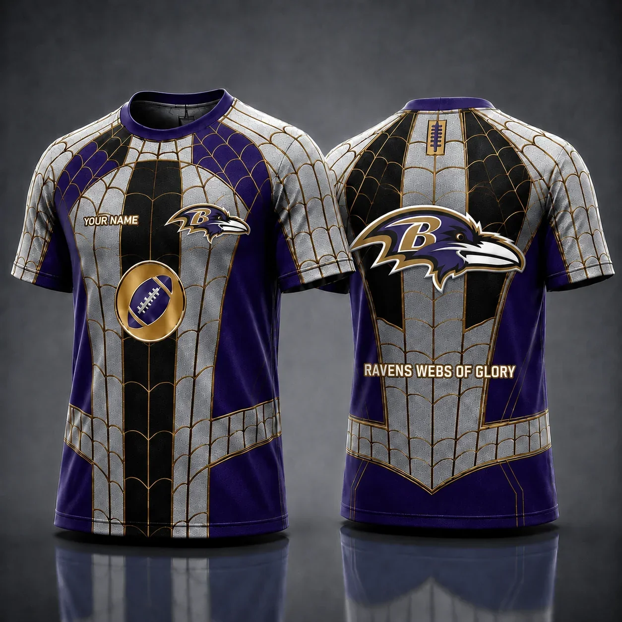 Limited Edition – Customized NFL Baltimore Ravens x Spider Unisex T-Shirt