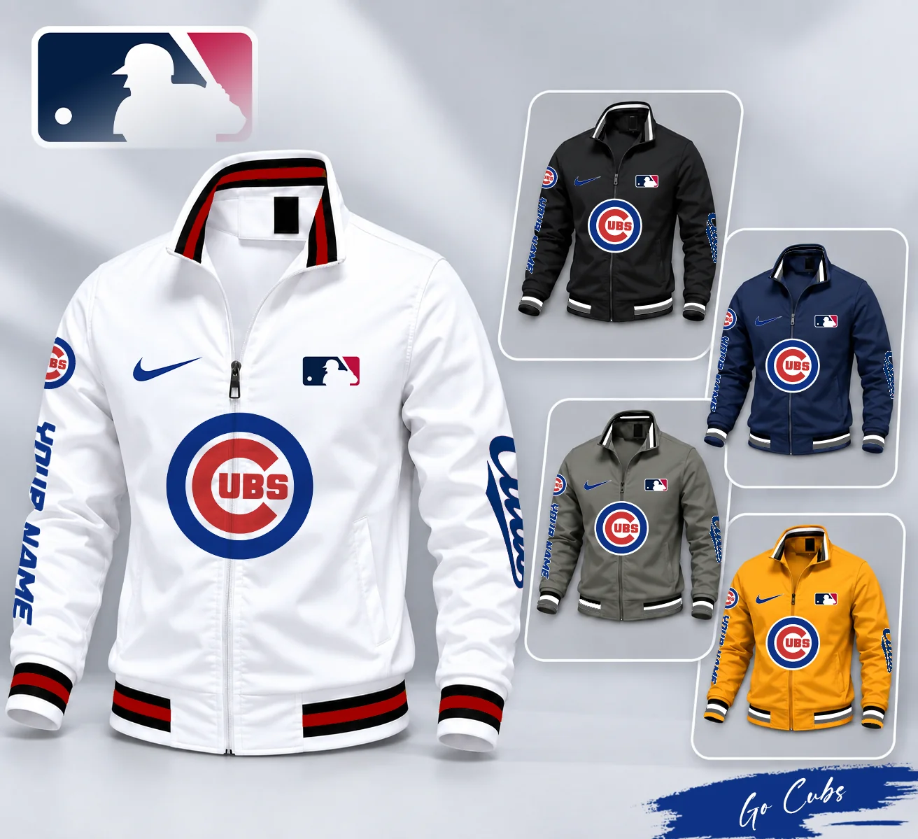 Limited Edition – Customized MLB Chicago Cubs Multicolor Men’s Casual Jacket
