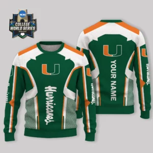 Limited Edition – Customized NCAA Miami Hurricanes Ugly Sweater