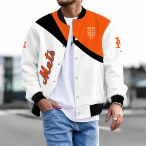 Limited Edition – Customized MLB New York Mets Satin Varsity & Baseball Jacket