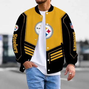 Limited Edition – Customized NFL Pittsburgh Steelers Satin Varsity & Baseball Jacket