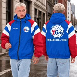Limited Edition – Customized NBA Philadelphia 76ers Windbreaker Jacket
