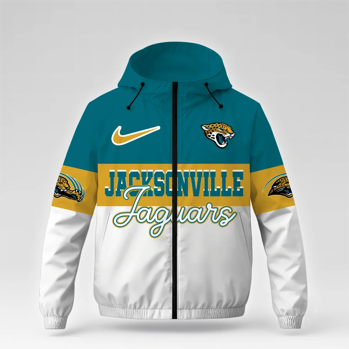 Limited Edition – Customized NFL Jacksonville Jaguars Windbreaker Jacket - Image 3