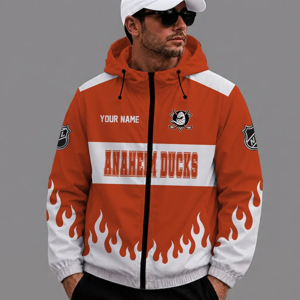 Limited Edition – Customized NHL Anaheim Ducks Windbreaker Jacket