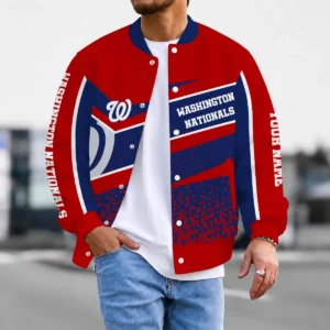 Limited Edition – Customized MLB Washington Nationals Satin Varsity & Baseball Jacket