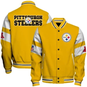 Limited Edition – Customized NFL Pittsburgh Steelers Satin Varsity & Baseball Jacket