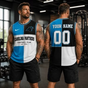 Limited Edition – Customized NFL Carolina Panthers Men’s Gym Shirt
