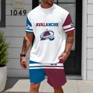 Limited Edition – Customized NHL Colorado Avalanche Unisex T-Shirt & Shorts Set