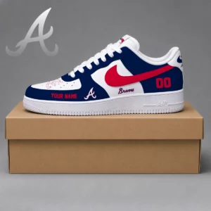 Limited Edition – Customized MLB Atlanta Braves Af1 Shoes
