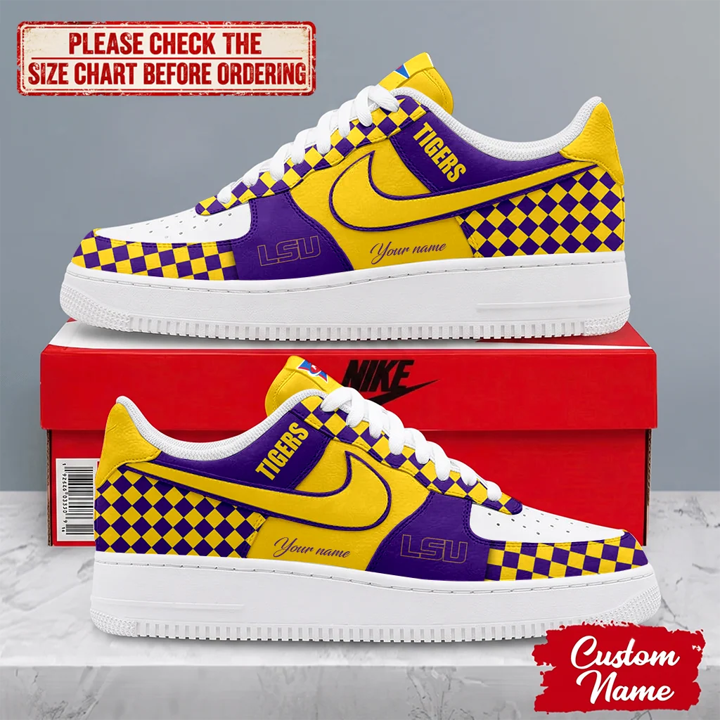 Limited Edition – Customized NCAA Lsu Tigers Af1 Shoes