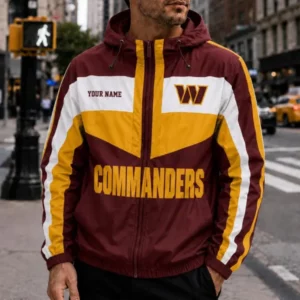 Limited Edition – Customized NFL Washington Commanders Windbreaker Jacket