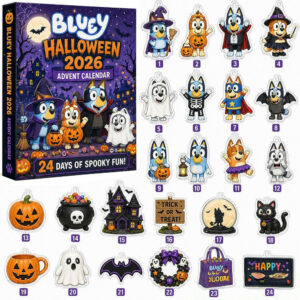 Bluey Halloween Advent Calendar 2026 24 Days Halloween Countdown Gift For Bluey Fans