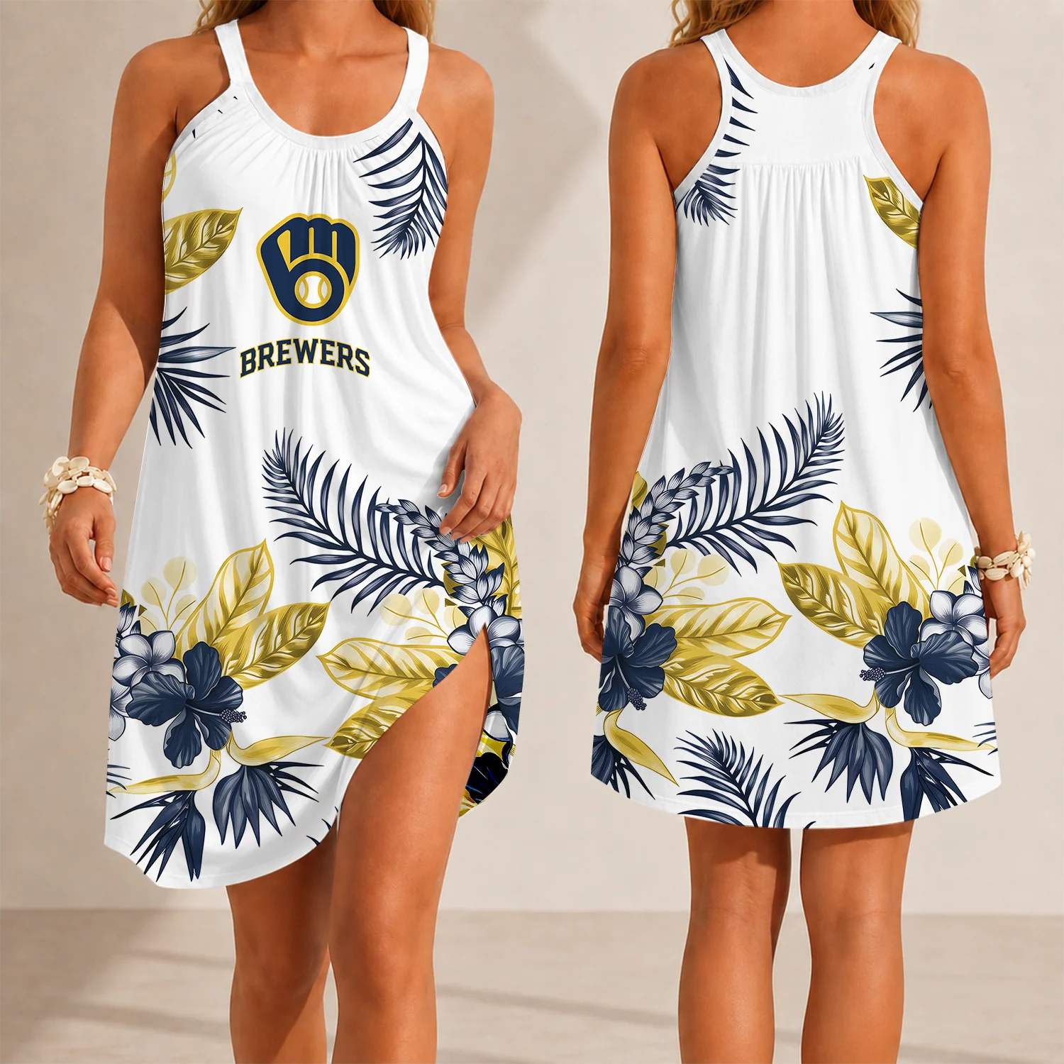Limited Edition – Customized MLB Milwaukee Brewers Camisole Dress