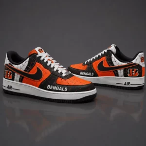 Limited Edition – Customized NFL Cincinnati Bengals X Spider Air force 1 Shoes