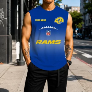 Limited Edition – Customized NFL Los Angeles Rams Men’s Gym Shirt