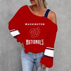 Limited Edition – Customized MLB Washington Nationals Drop Shoulder Sweatshirt