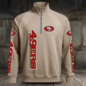 Limited Edition – Customized NFL San Francisco 49Ers Men’s Multicolor Quarter-Zip Pullover