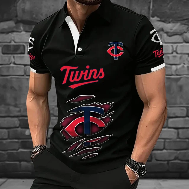 Limited Edition – Customized MLB Minnesota Twins Polo Shirt - Image 4