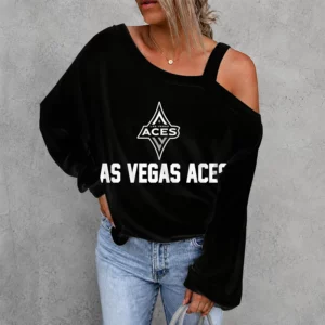 Limited Edition – Customized WNBA Las Vegas Aces Women’s Off-Shoulder Long Sleeve Shirt