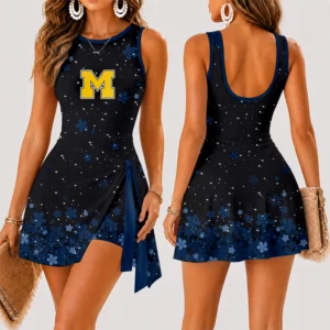 Limited Edition – Customized NCAA Michigan Wolverines Women’s Summer Skort Dress