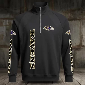 Limited Edition – Customized NFL Baltimore Ravens Men’s Multicolor Quarter-Zip Pullover