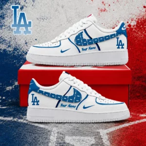 Limited Edition – Customized MLB Los Angeles Dodgers Af1 Shoes