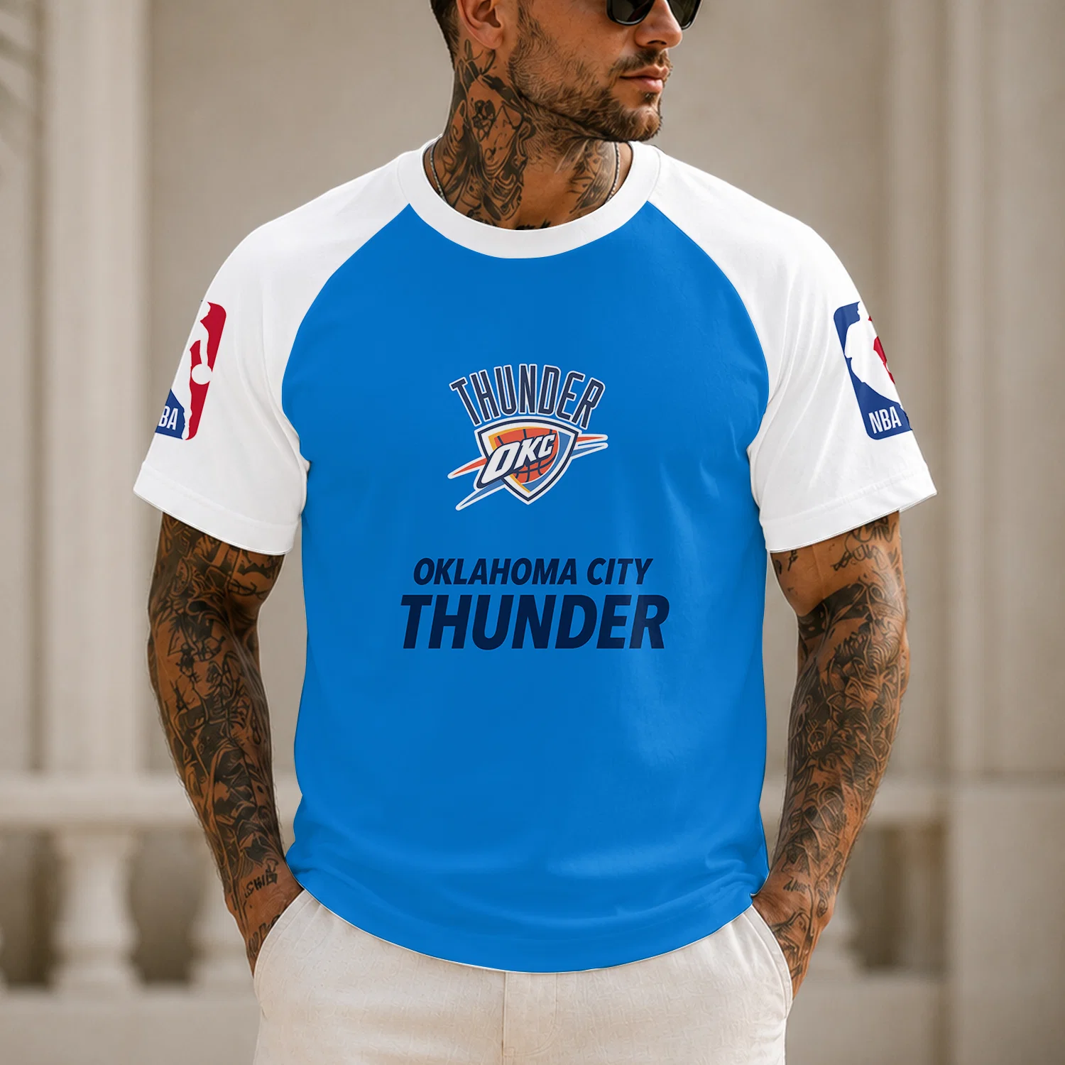 Limited Edition – Customized NBA Oklahoma City Thunder Raglan Tee