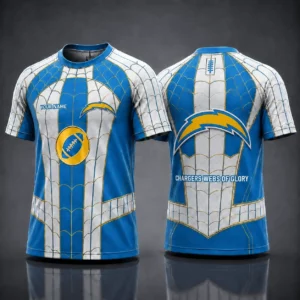 Limited Edition – Customized NFL Los Angeles Chargers x Spider Unisex T-Shirt