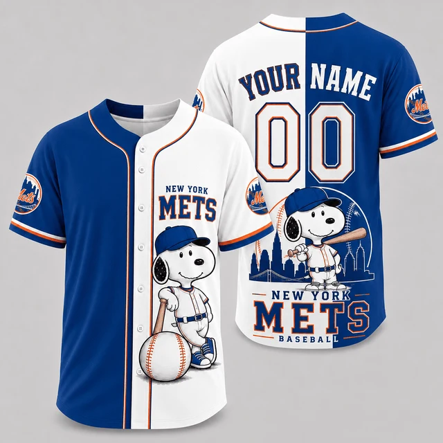 Limited Edition – Customized MLB New York Mets Baseball Jersey - Image 2