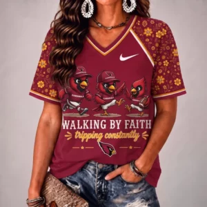Limited Edition – Customized NFL Arizona Cardinals V-Neck Female Shirt