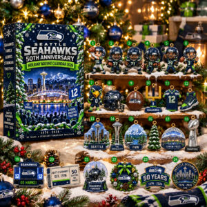 Seattle Seahawks 50th Anniversary Advent Calendar 2026 24 Day Christmas Countdown Gift Idea