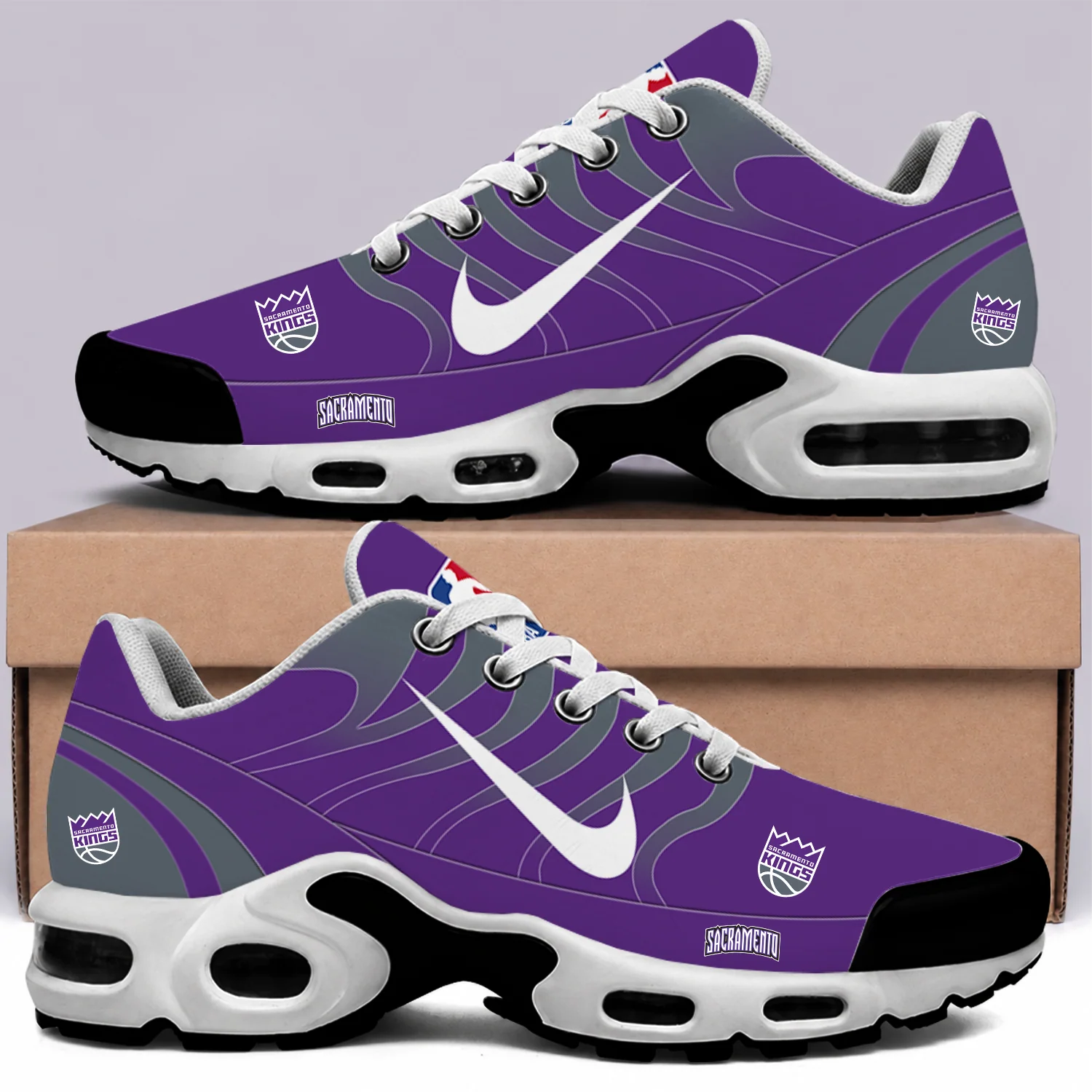 Limited Edition – Customized NBA Sacramento Kings Air Max Plus Sneakers