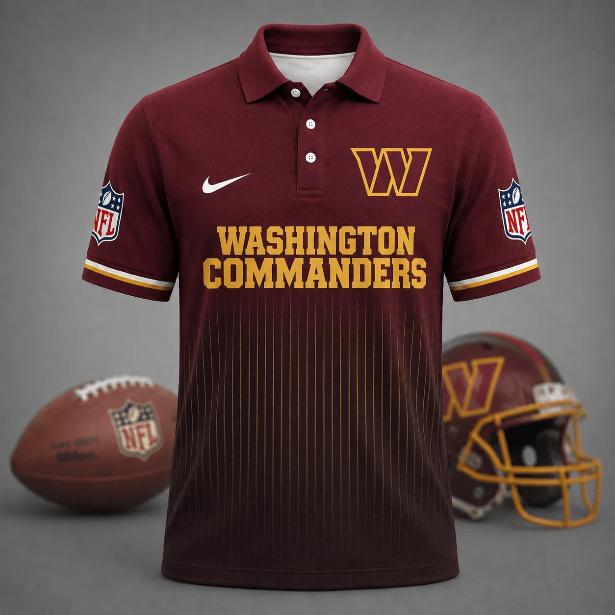 Limited Edition – Customized NFL Washington Commanders Polo Shirt