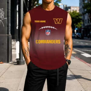 Limited Edition – Customized NFL Washington Commanders Men’s Gym Shirt