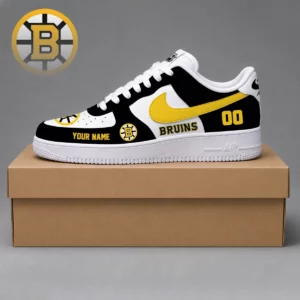 Limited Edition – Customized NHL Boston Bruins Af1 Shoes