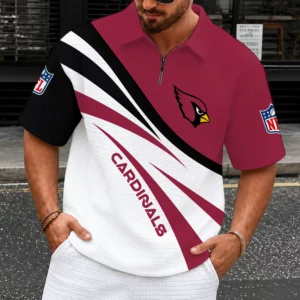 Limited Edition – Customized NFL Arizona Cardinals Quarter-Zip Polo Shirt