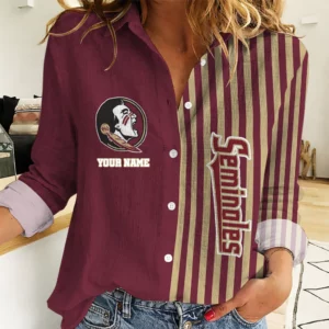 Limited Edition – Customized NCAA Florida State Seminoles Women Casual Shirt For Fan
