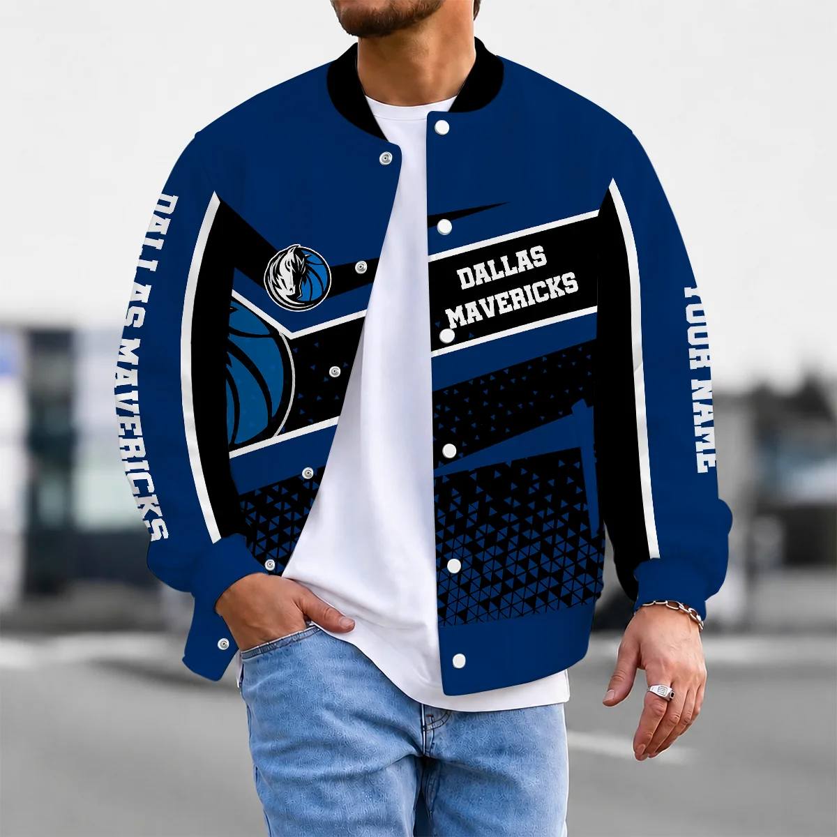 Limited Edition – Customized NBA Dallas Mavericks Baseball Jacket, Satin Varsity Jacket