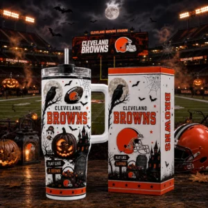 Limited Edition – Customized NFL Cleveland Browns Halloween 40Oz Tumbler
