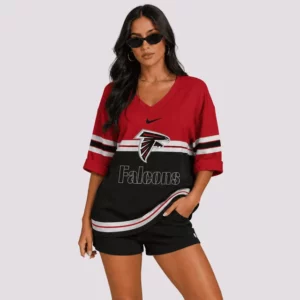 Limited Edition – Customized NFL Atlanta Falcons Women’s Heart V-Neck Long Sleeve Shirt