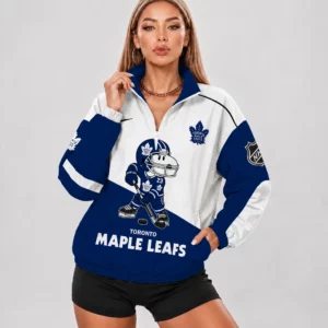 Limited Edition – Customized NHL Toronto Maple Leafs V-Neck Zipper Sweatshirt Jacket