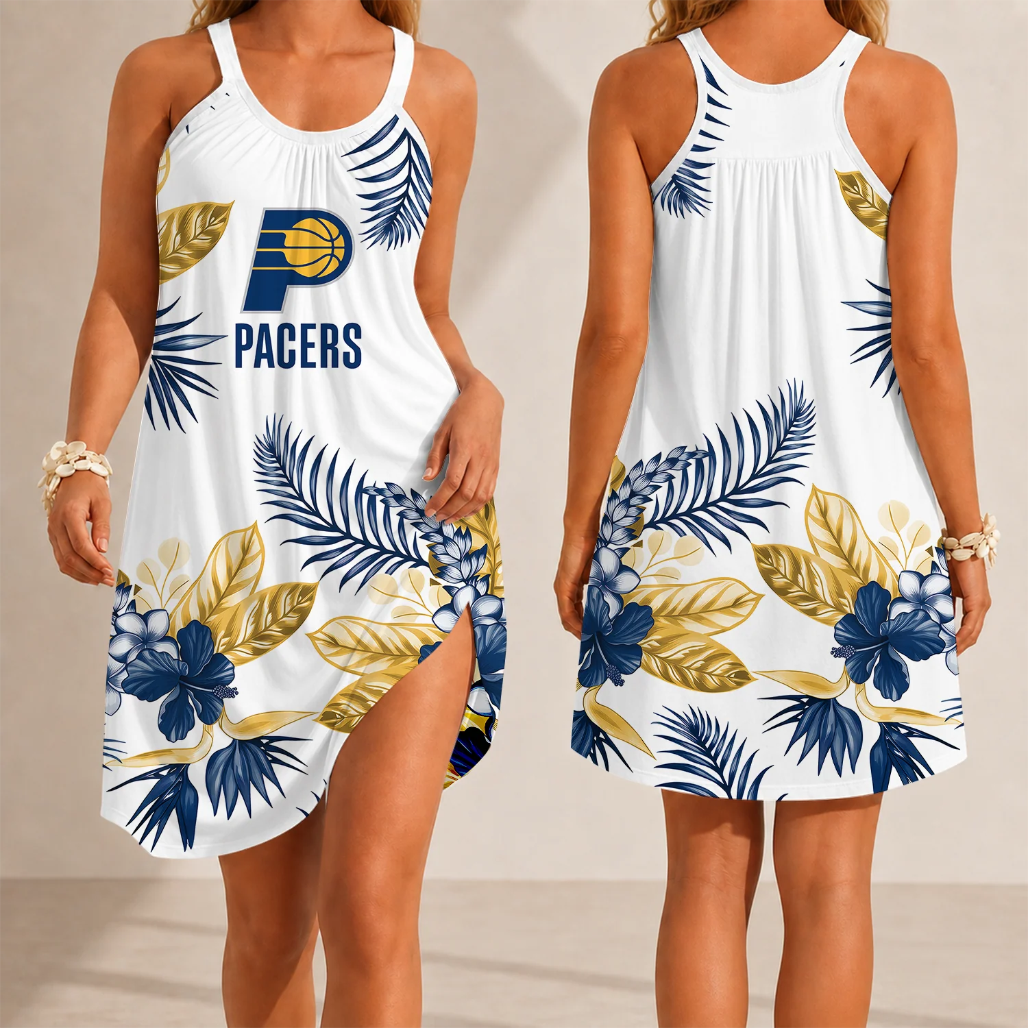 Limited Edition – Customized NBA Indiana Pacers Camisole Dress