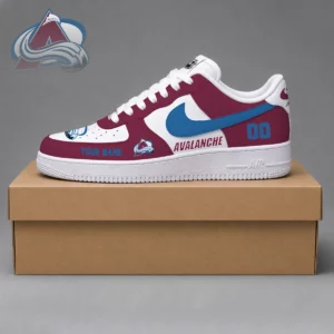 Limited Edition – Customized NHL Colorado Avalanche Af1 Shoes