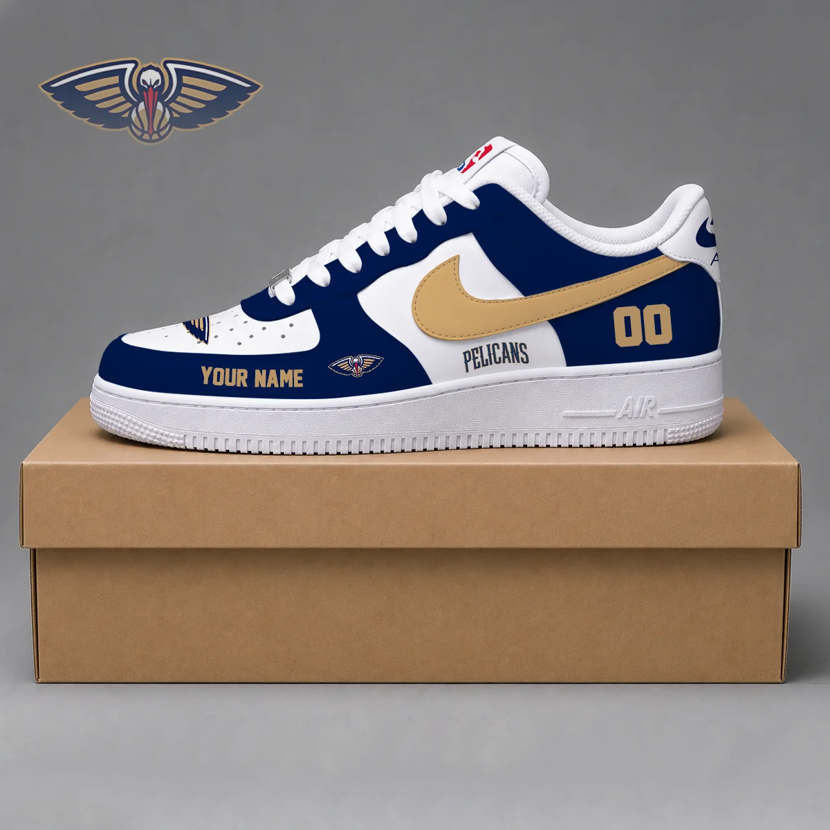 Limited Edition – Customized NBA New Orleans Pelicans Af1 Sneakers