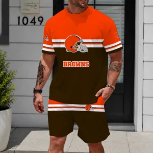 Limited Edition -customized NFL Cleveland Browns Unisex T-Shirt & Shorts Set